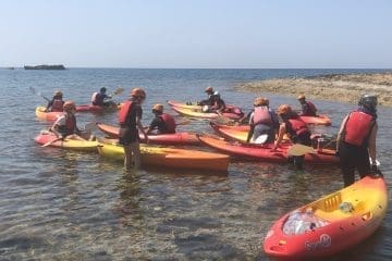 Sea-Kayaking on our residential trip
